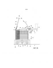 Система разгрузки и способ разгрузки транспортной тележки для протекторов шин (патент 2656465)