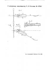 Пружинный, поворотный по отношению к геометрической оси вращения ветряка, руль (патент 47950)