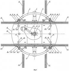 Установка разворота тележек грузовых или пассажирских вагонов (патент 2507098)