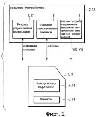 Карточка и ведущее устройство (патент 2365996)