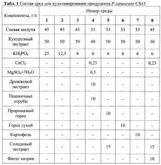 Новый рекомбинантный штамм мицелиального гриба penicillium canescens cs15, продуцирующий целлюлазу clostridium thermocellum, и способ его культивирования (патент 2612158)