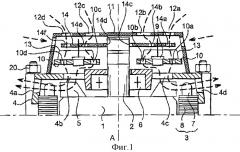 Устройство охлаждения электронного блока мощности, встроенного в заднюю часть генератора переменного тока или стартера переменного тока (патент 2332771)