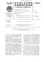 Прибор для испытания на излом бумаги и подобных материалов (патент 736001)