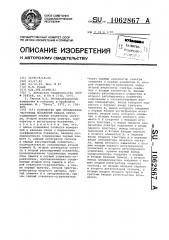 Устройство для определения частотных искажений канала связи (патент 1062867)