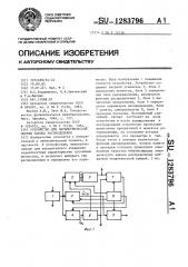 Устройство для параметрической оценки закона распределения (патент 1283796)