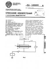 Способ определения тока в непроводящих материалах (патент 1205041)