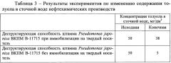 Способ очистки сточных вод нефтеперерабатывающих и нефтехимических производств от толуола (патент 2640260)