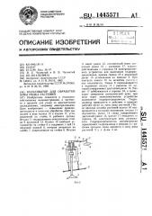 Культиватор для обработки зоны рядка растений (патент 1445571)