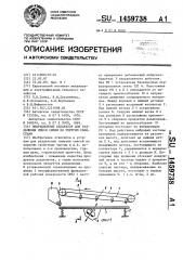 Вибрационный сепаратор для разделения смеси семян по упругим свойствам (патент 1459738)