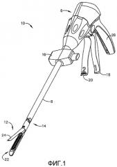Моторизованный режущий и крепежный хирургический инструмент, имеющий источник питания на основе рукоятки (патент 2496432)