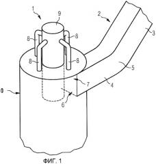 Циклон с входным патрубком-сепаратором и обводными трубами для отвода мелких частиц (патент 2415718)