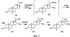Способ получения новых 3 -ацетокси-17 -гидроперокси-16 -метилпрегнанов из  16-20-кетостероидов и способ получения 3 -ацетокси-17 -гидрокси-16 -метилпрегнанов с использованием 3 -ацетокси-17 -гидроперокси-16 -метилпрегнанов (патент 2418805)