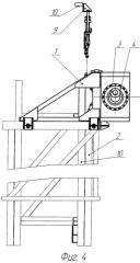 Механизм выдвижения верхней секции вышки буровой установки (патент 2506404)
