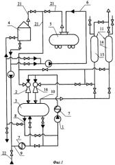 Способ работы насосно-эжекторной установки в системе очистки от углеводородов парогазовой среды, образующейся при хранении бензина или при заполнении им емкости (патент 2287096)