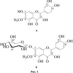 Способ получения патулетина и патулетин-7-о-β-d-глюкопиранозида (патулитрина) из растительного сырья (патент 2546298)