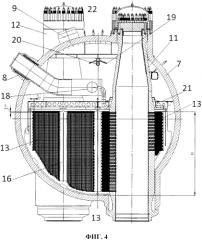 Горизонтальный парогенератор для реакторной установки с водо-водяным энергетическим реактором и реакторная установка с указанным парогенератором (патент 2583324)