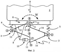 Устройство подвески с рычажным механизмом уатта с интегрированным подрессориванием/демпфированием (патент 2526542)