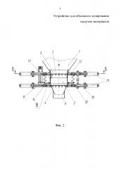 Устройство для объемного дозирования сыпучих материалов (патент 2634007)