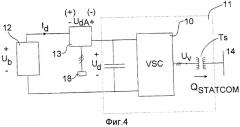 Система статического компенсатора для обеспечения сети электроснабжения реактивной и/или активной мощностью (патент 2419942)