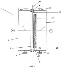 Электролизная ячейка с газодиффузионным электродом (патент 2303085)