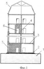 Сейсмостойкое здание (патент 2526940)
