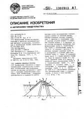 Каменно-земляная плотина (патент 1301913)