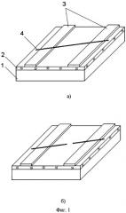 Способ формирования планарных молекулярных проводников в полимерной матрице (патент 2307786)