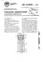 Устройство для отбора проб донных грунтов (патент 1318832)