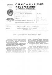 Способ зачистки кромок металлической' ленты (патент 255171)