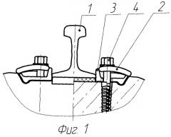 Передвижное устройство для закрепления длинномерных плетей скреплениями типа жбр при замене инвентарных рельсов (патент 2385376)
