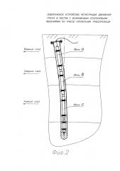 Извлекаемое устройство регистрации движения грунта в местах с возможными оползневыми явлениями по трассе пролегания трубопровода (патент 2602258)