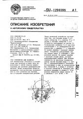 Устройство для разметки (патент 1294598)