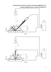 Устройство для контроля углового положения дифракционных порядков дифракционных элементов (варианты) (патент 2634372)