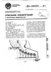 Топочное устройство для сжигания отходов (патент 1231321)