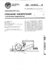 Камнерезная машина (патент 1078075)