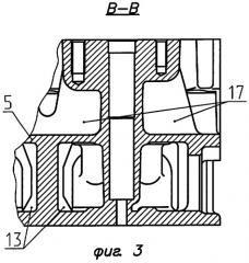Головка цилиндров дизельного двигателя с жидкостным охлаждением (патент 2283438)