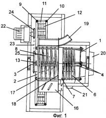 Роторно-винтовое устройство для разделения корнеклубнеплодов и фруктов на фракции (патент 2341951)