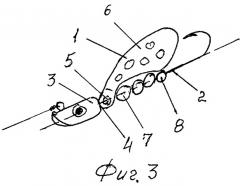 Вращающаяся блесна в.л.с. (патент 2267919)