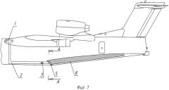 Устройство для снижения гидродинамического сопротивления корпуса гидросамолета при взлете с водной поверхности (патент 2569661)