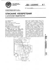 Устройство для контроля блоков оперативной памяти (патент 1358003)