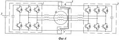 Инвертор, выполненный по расщепленной схеме с уравнительным реактором, и способ управления этим инвертором по алгоритму чередующихся переключений (патент 2439773)