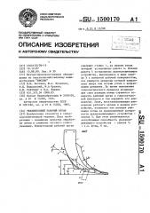 Рыхлительный рабочий орган (патент 1500170)