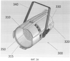 Способы и устройства для обеспечения прожекторного освещения на основе светоизлучающих диодов в приложениях для освещения сцены (патент 2503883)