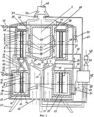 Биогазовый барогальванический электротеплогенератор (патент 2492333)