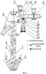 Пневмовинтовая установка для подъема сыпучих грузов (патент 2376233)