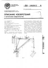 Подвесной крепеукладчик (патент 1065612)