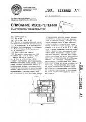 Устройство для термопластификации заготовки верха обуви (патент 1233852)