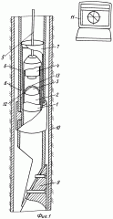 Способ ориентации отклонителя в вертикальных обсаженных скважинах и устройство для его осуществления (патент 2263209)
