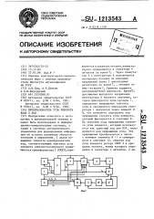 Преобразователь угла поворота вала в код (патент 1213543)