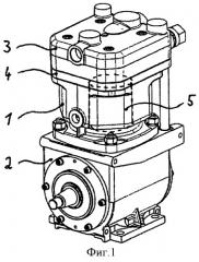 Поршневой компрессор с водяным охлаждением (патент 2429378)